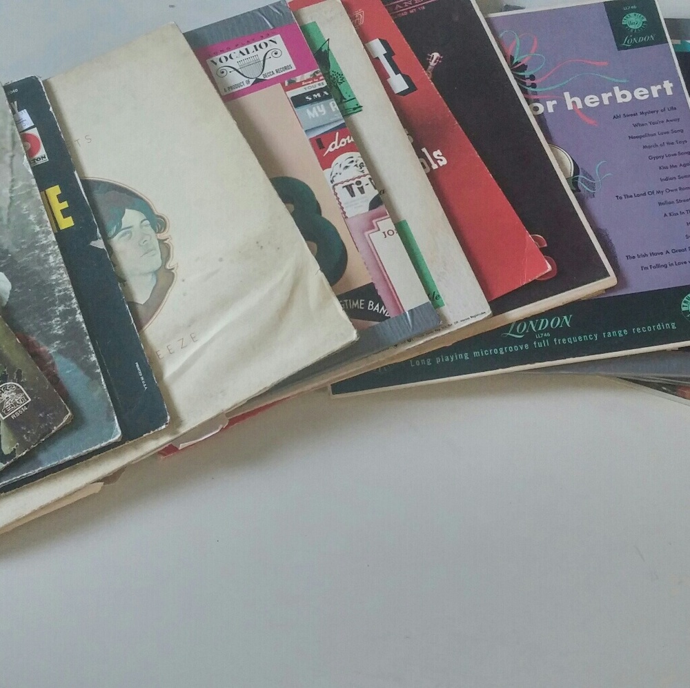 Lot of 12 vintage records